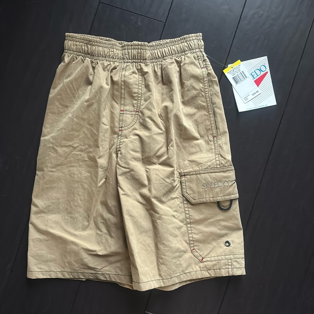 NWT Speedo beach bungalow boys trunks size Small 6-8